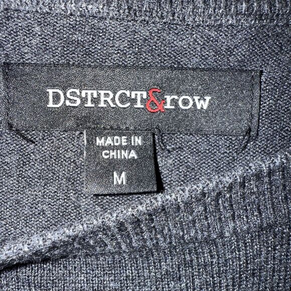 DSTRCT & Row Hyper Luxe Shirt Men’s M Long Sleeve Gray NWOT - Picture 2 of 5